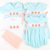 Smocked Classic Pumpkins Collared Boy Bubble - Mint Pique