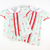 Embroidered Bows Collared Top & Bloomer Set- Heirloom Christmas Trees