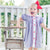 Embroidered Apples Dress - Royal Blue Gingham