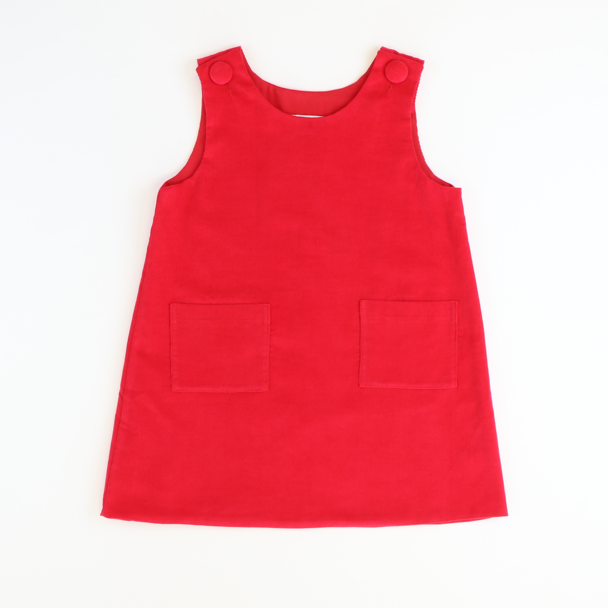 Classic Corduroy Jumper - Holiday Red