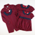 Collared Girl Bubble - Red & Navy