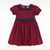 Collared Dress -  Red & Navy