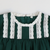 Dark Green & Cream Lace Linen Dress