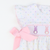 Smocked Cottontail Bunnies Girl Bubble - Pastel Polka Dot