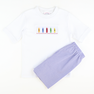 Signature Shorts - Royal Blue Gingham