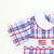 Smocked Flags Collared Boy Romper - Liberty Plaid