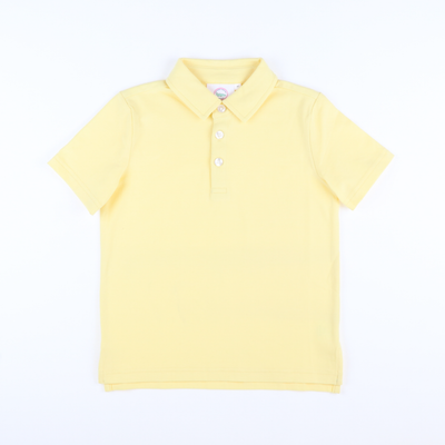 Signature Polo - Pastel Yellow Knit