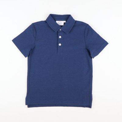 Signature Polo - Navy Blue Knit