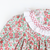 Smocked Christmas Floral Ruffle Neck Top & Bloomer Set
