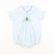 Smocked Christmas Tree Collared Boy Bubble - Light Blue Check Flannel