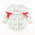 Embroidered Heirloom Christmas Trees Ruffle Girl Bubble