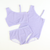 One-Piece Textured Swimsuit - Lavender