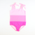 One-Piece Swimsuit - Color Block Pink