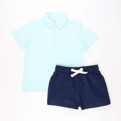 Boys Signature Twill Shorts - Navy - Stellybelly