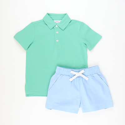 Signature Polo - Seafoam Green Knit