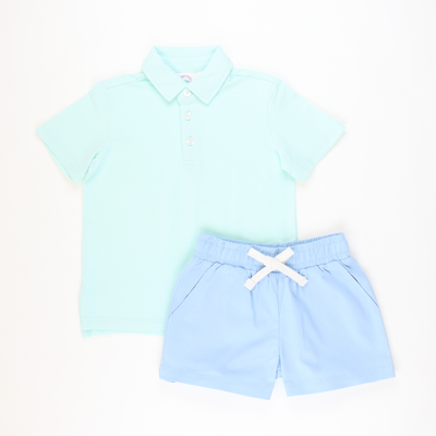 Signature Polo - Mint Knit