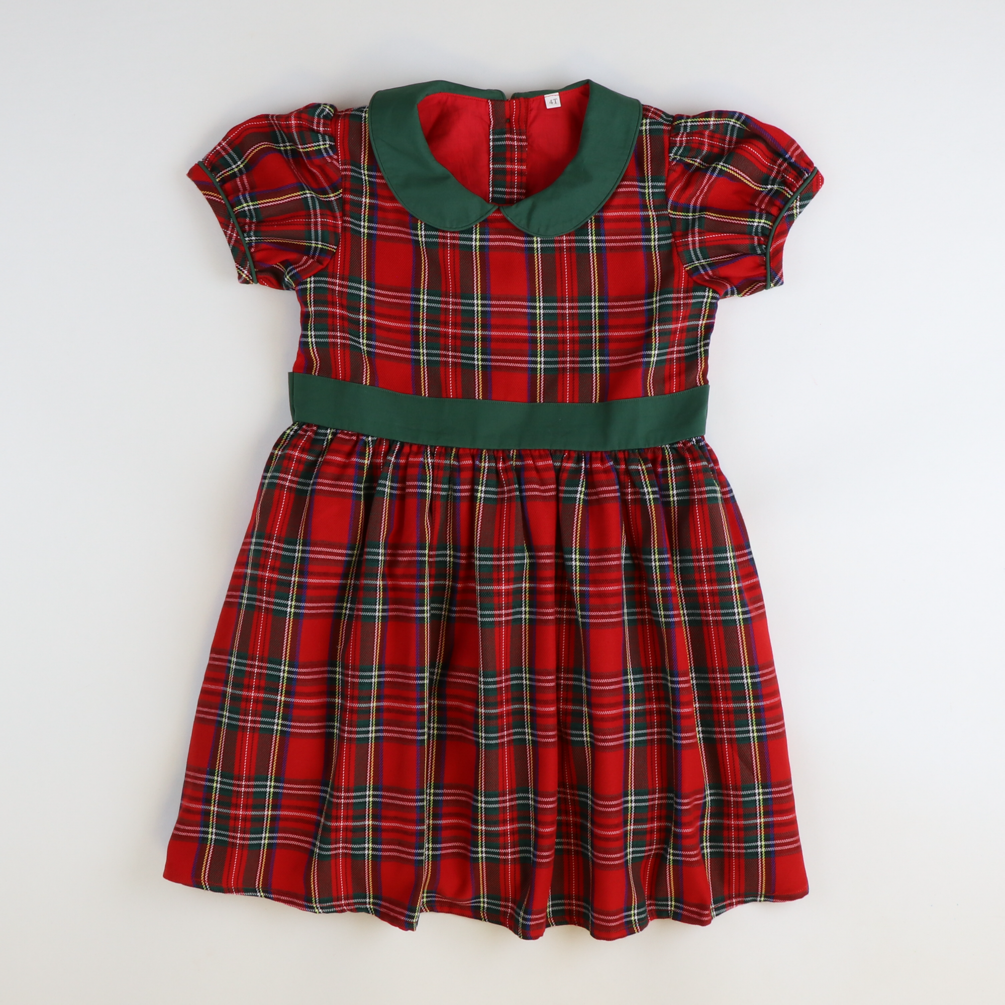Collared Dress - Plaid Dress