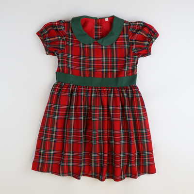 Collared Dress - Plaid Dress