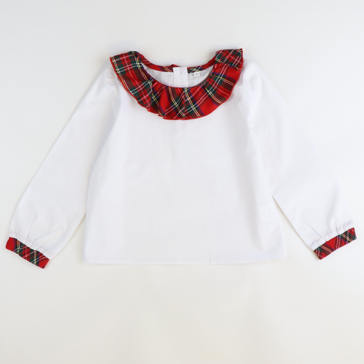 Christmas Plaid Ruffle Blouse & Skirt Set - Stellybelly