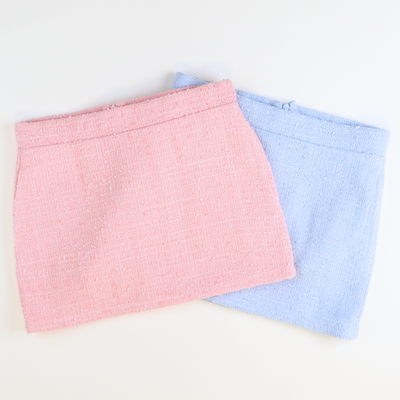 Tweed Jackie Skirt -Light Pink