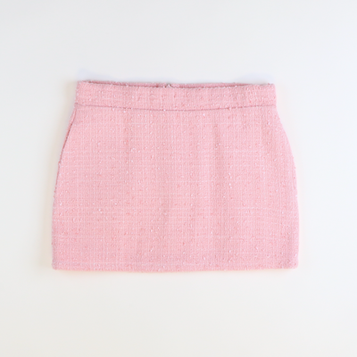 Tweed Jackie Skirt -Light Pink