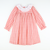 Ruffle Neck Dress -  Red Plaid