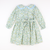 Ruffle Collar Dress - Sage Floral & Light Blue