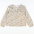 Floral & Light Blue Corduroy Blouse & Pants Set