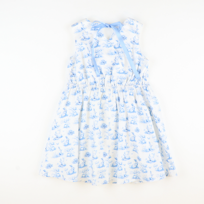 Blue Bunny Toile Dress