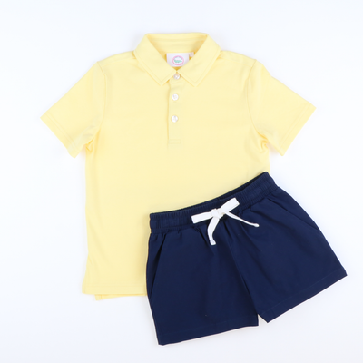 Signature Polo - Pastel Yellow Knit
