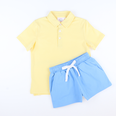 Signature Polo - Pastel Yellow Knit