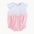 Embroidered Ruffle Girl Bubble - Light Pink