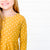 Polka Dot Twirl Knit Dress - Mustard - Stellybelly