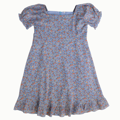 Lainey Dress- Blue Floral
