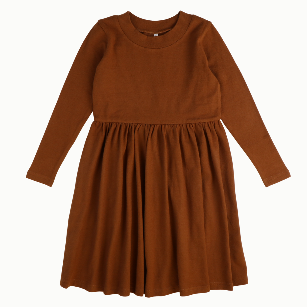 Keegan Sweater Dress- Cinnamon