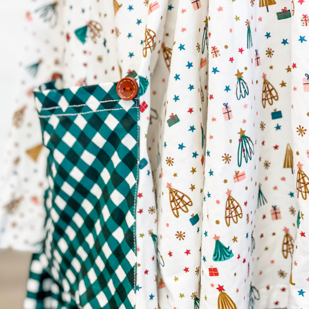 Addison Dress - White Christmas Eve - Stellybelly