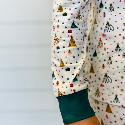 Knit Pajama Set - White Christmas Eve - Stellybelly