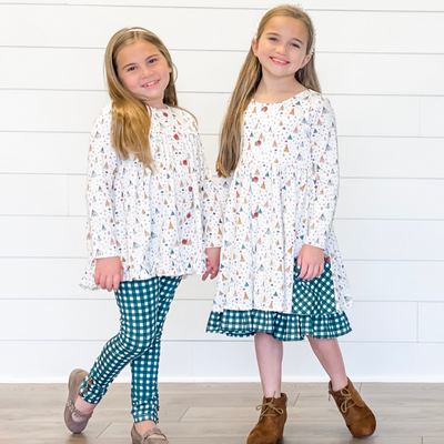 Addison Dress - White Christmas Eve - Stellybelly