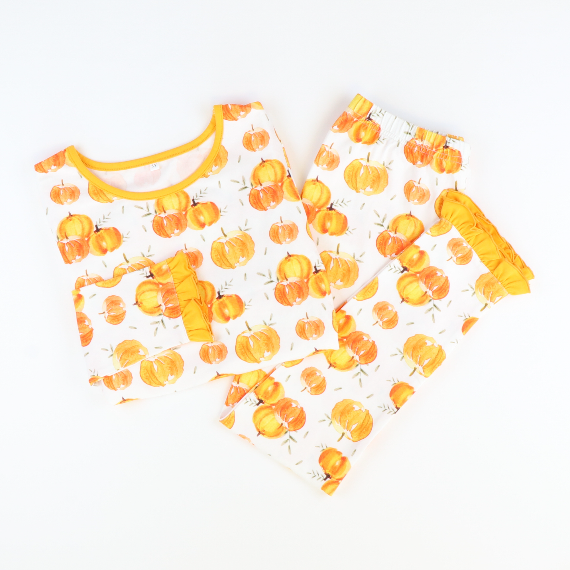 Harvest Pumpkins Knit Pajama Set