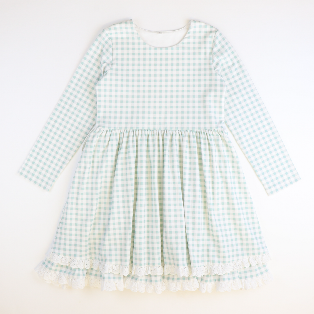Aubrey Dress - Blue Green Check