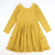 Olivia Dress - Mustard Polka Dot