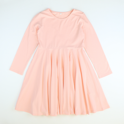 Mila Twirl Dress - Peachy Pink