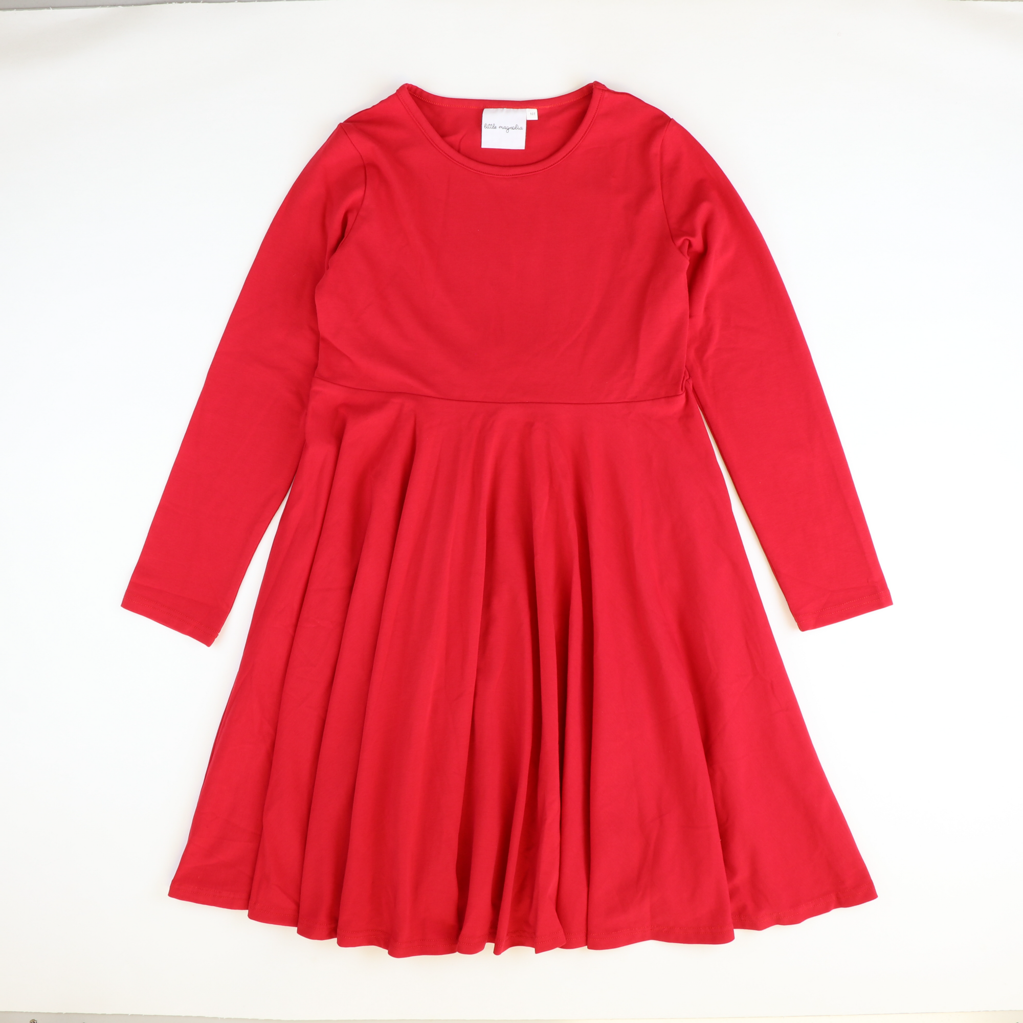 Mila Twirl Dress - Holiday Red