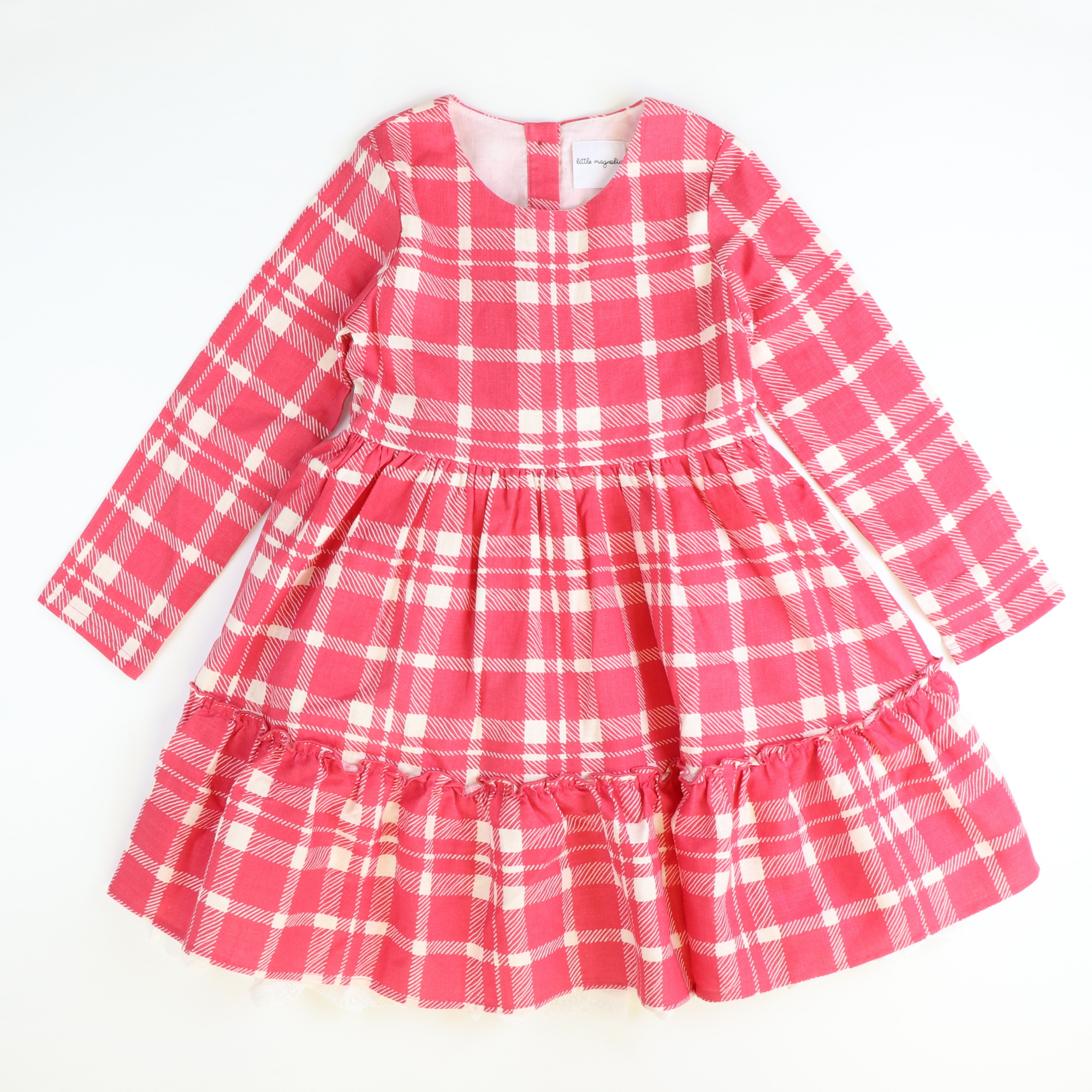 Tallulah Dress - Crimson Plaid - Stellybelly