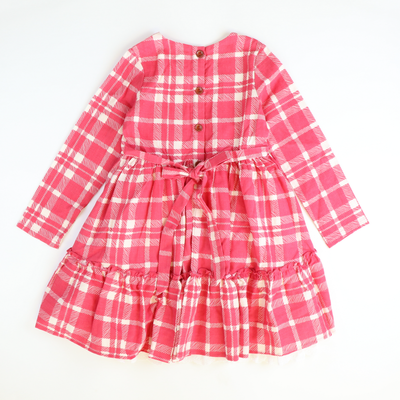Tallulah Dress - Crimson Plaid - Stellybelly