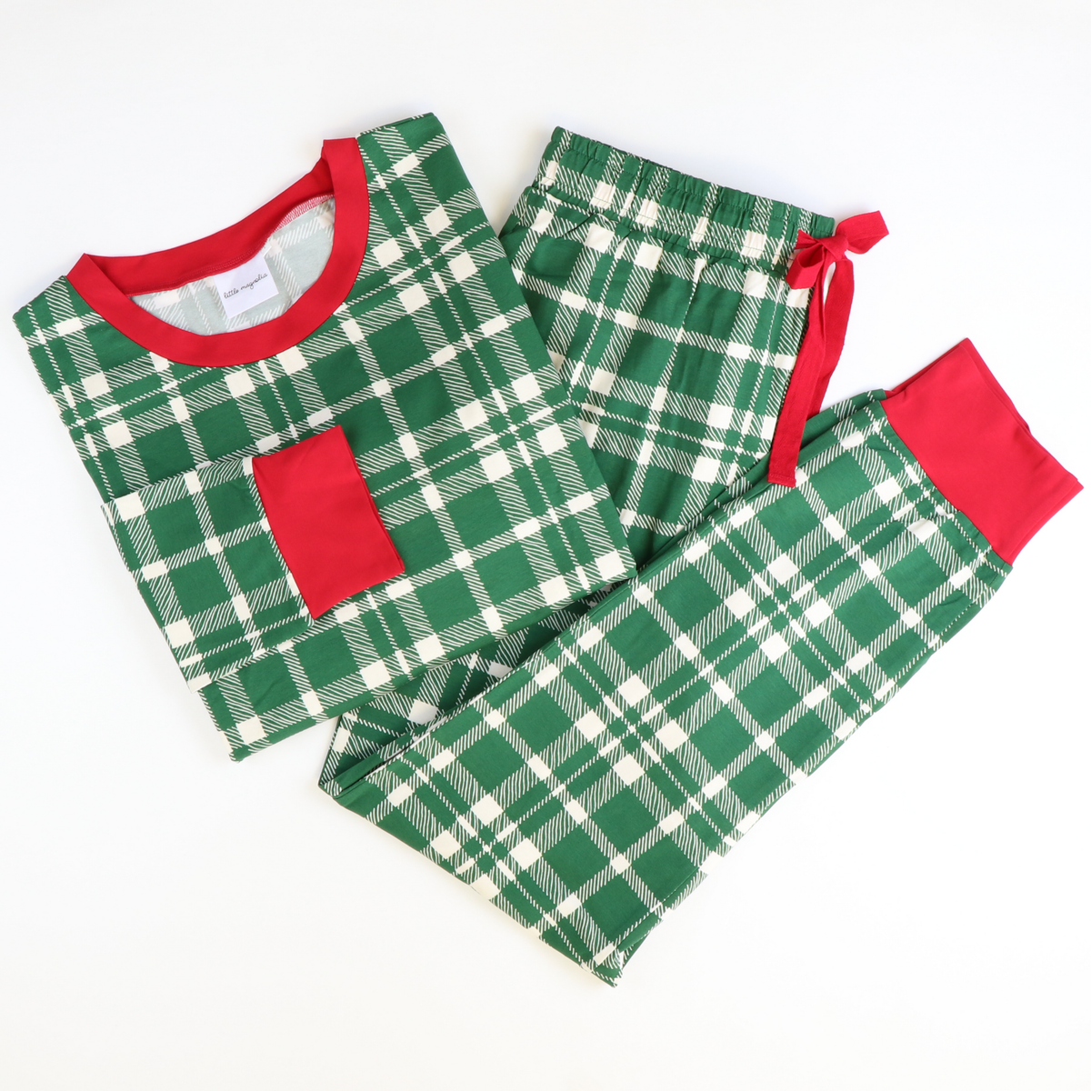 Dad's Knit Pajama Set - Evergreen Plaid - Stellybelly