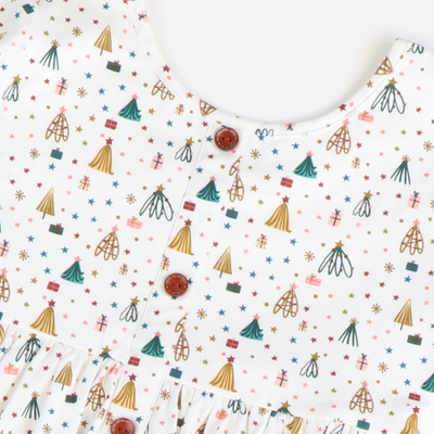 Addison Dress - White Christmas Eve - Stellybelly