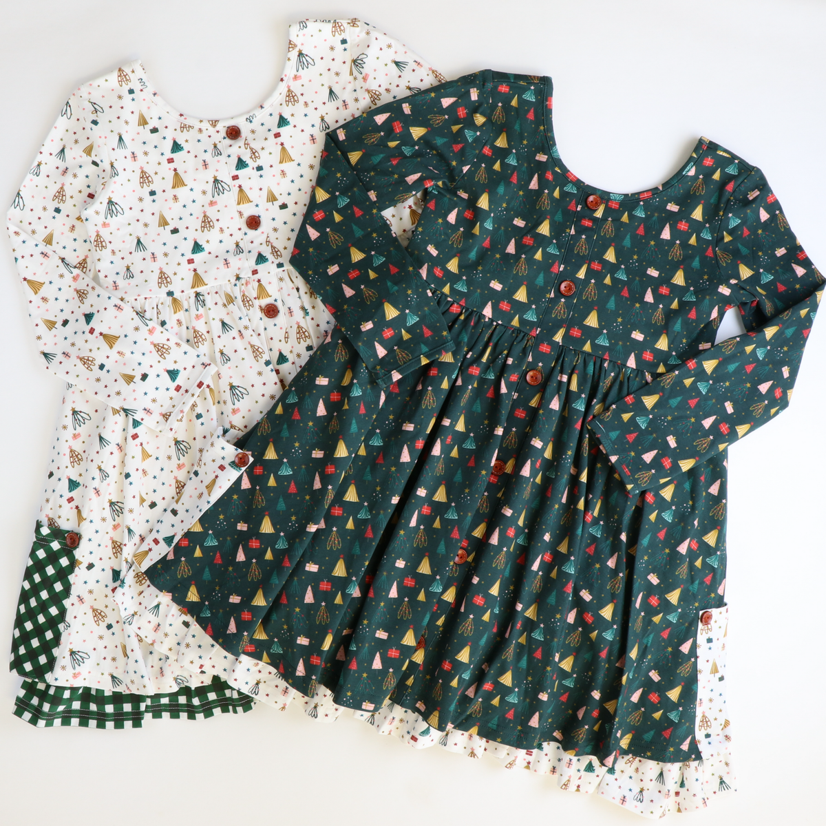 Addison Dress - White Christmas Eve - Stellybelly