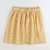 Mustard Floral Paper Bag Belted Skirt - Stellybelly