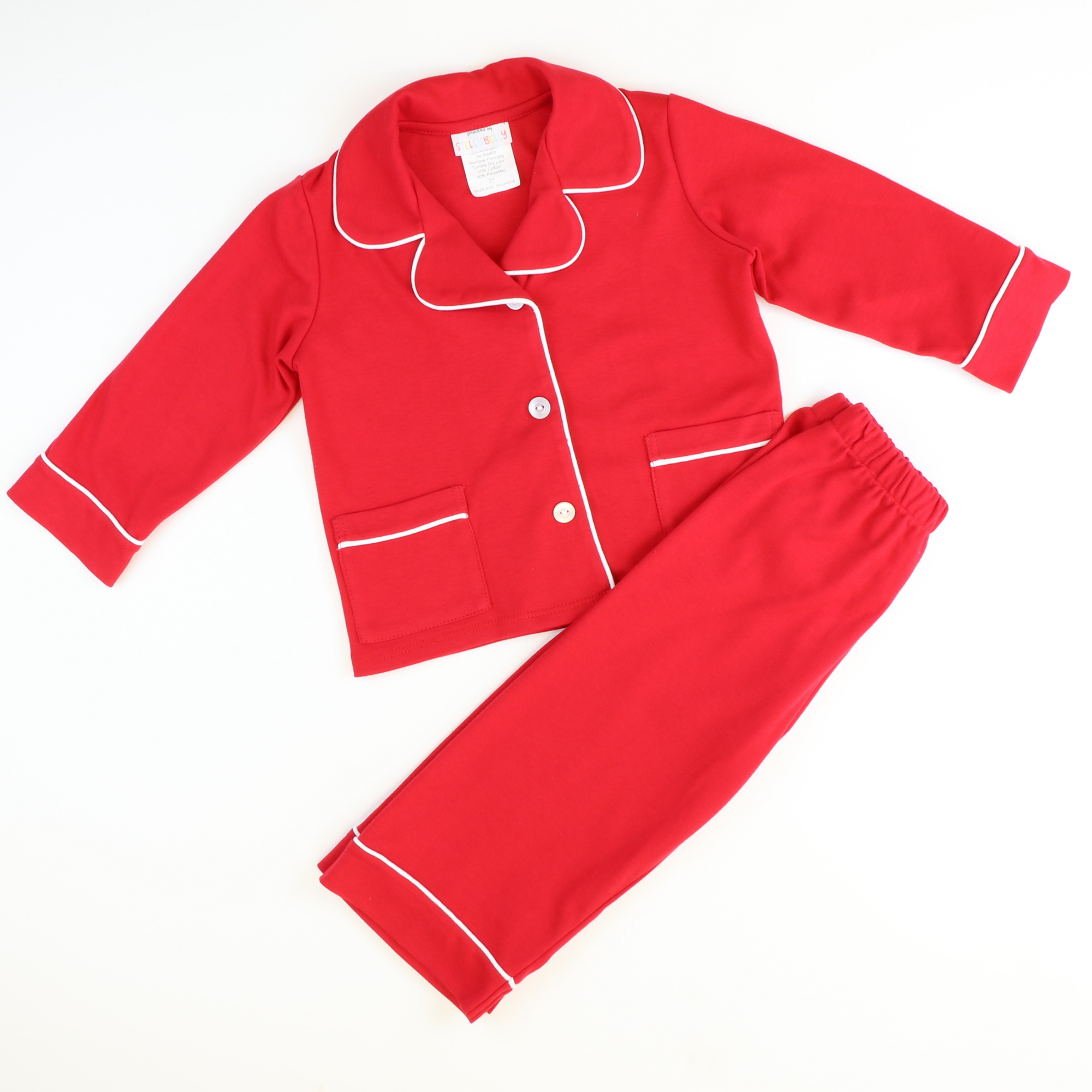 Classic Pajama Set - Holiday Red - Stellybelly